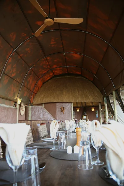 Restaurant in einer Lodge — Stockfoto