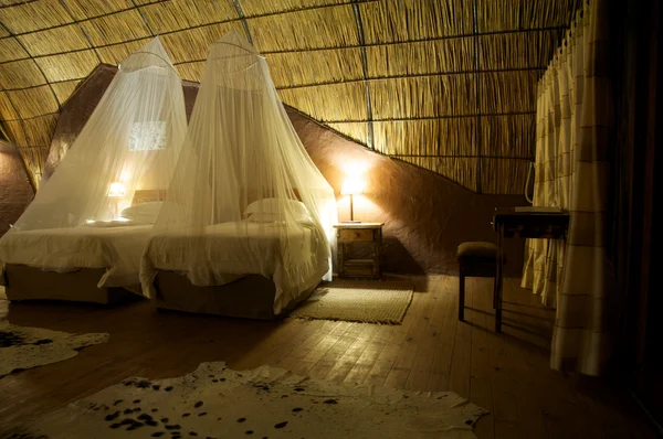 Guest room in a Lodge in Botswana — Stock Photo, Image