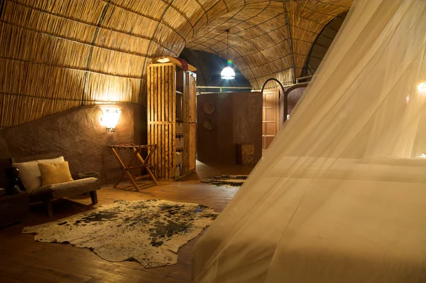 Kamer in een lodge in botswana — Stockfoto
