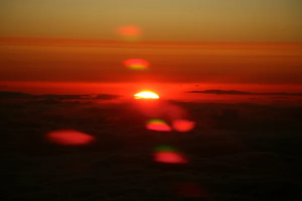 Puesta de sol en el cielo — Foto de Stock
