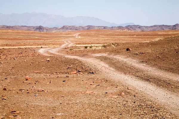 Schotterstraße in Namibia — Stockfoto