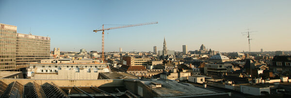 Panoramic view of Brussels