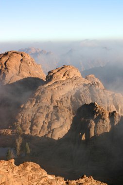 Sunrise from the Mt.Sinai clipart