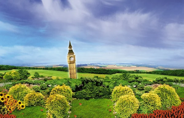 Big Ben auf dem Land — Stockfoto
