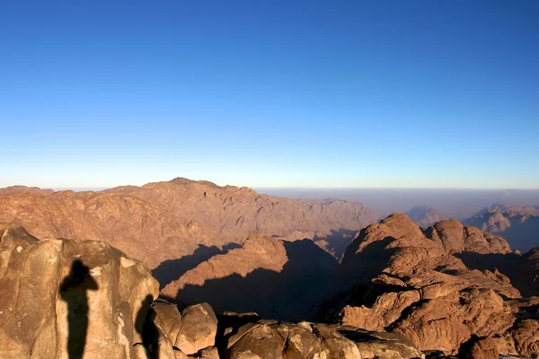 Deux ombres dans le Mont Sinaï — Photo