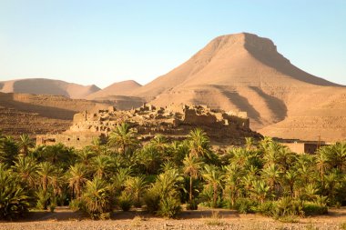 Berber village in the Atlas Mountains, Morocco clipart