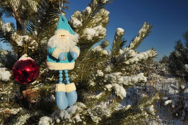 산타 클로스와 장난감, 크리스마스 — 스톡 사진