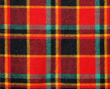 Fabric Texture scottish patterned plaid as a background clipart