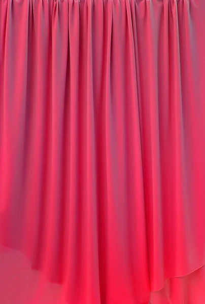 赤いカーテン生地背景テクスチャ — ストック写真