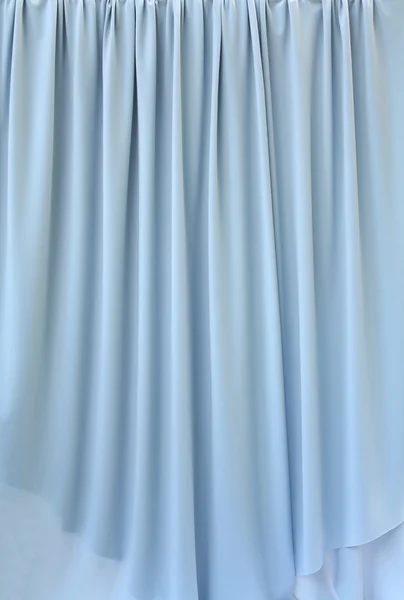 Kék Szürke Függöny Szövet Háttér Textúra — Stock Fotó