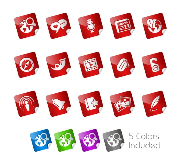 后缀文件在不同的图层中包含 颜色版本 — 图库矢量图片