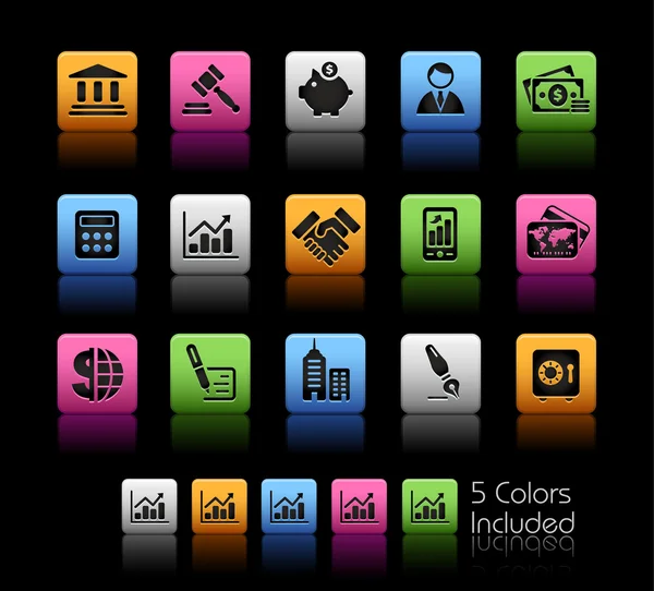 Negocios y Finanzas / / Serie Colorbox — Archivo Imágenes Vectoriales