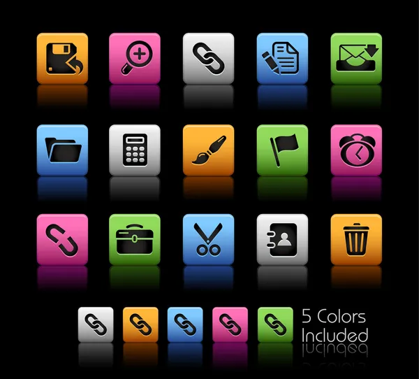 Interface Web / / Série Colorbox — Vetor de Stock