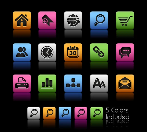 Sitio Web e Internet / / Serie Colorbox — Vector de stock