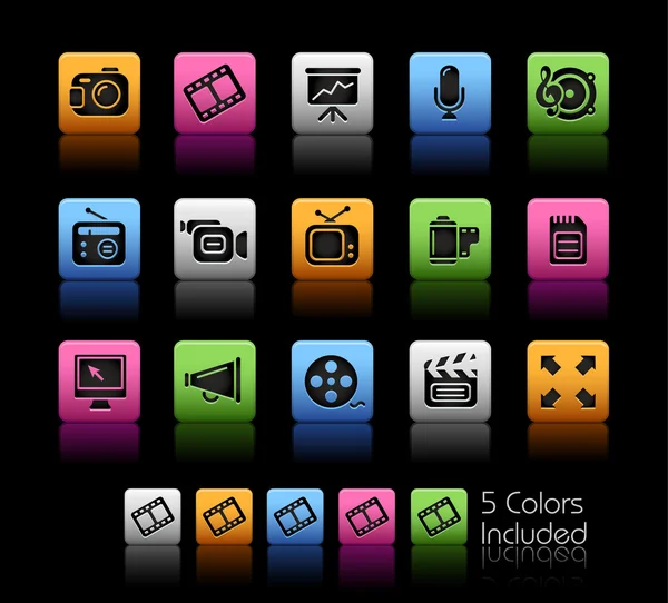 Multimedia / / Serie Colorbox — Archivo Imágenes Vectoriales