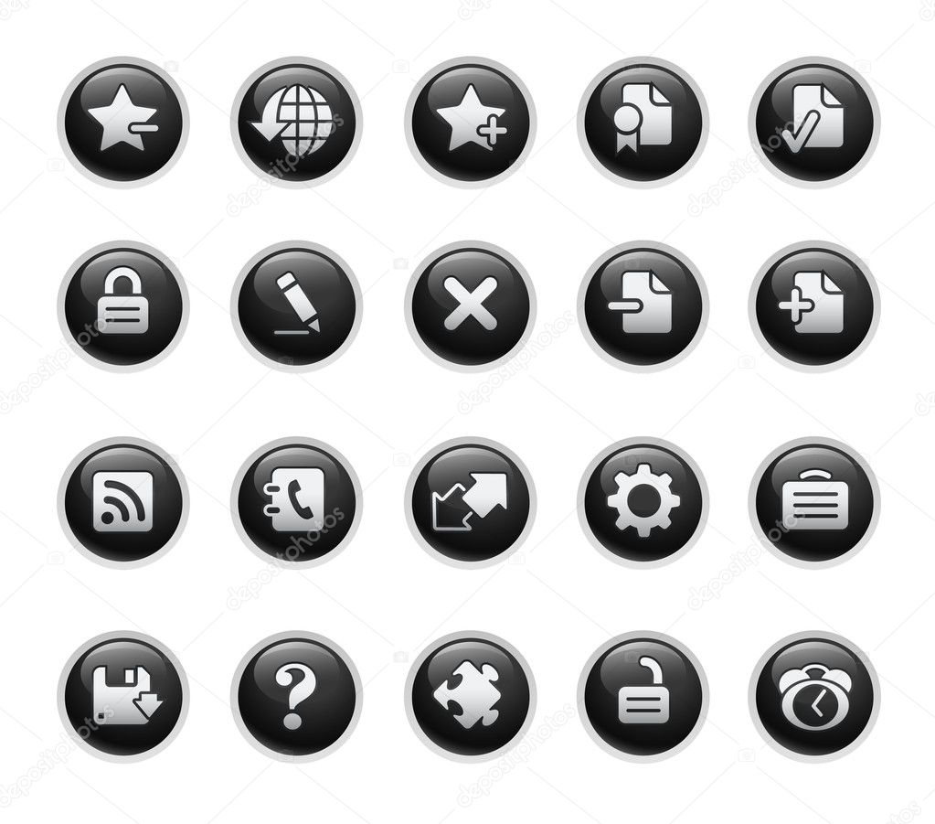 Web 2.0 Icons // Black Label Series