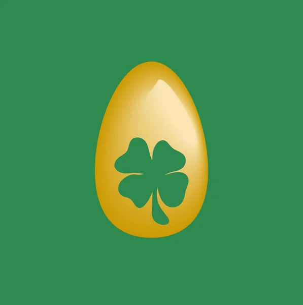 Påskeæg med symbol irsk – Stock-vektor