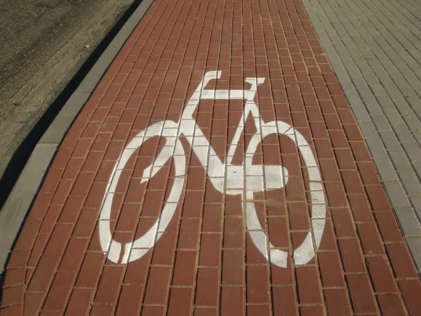 Segno su una bicicletta — Foto Stock