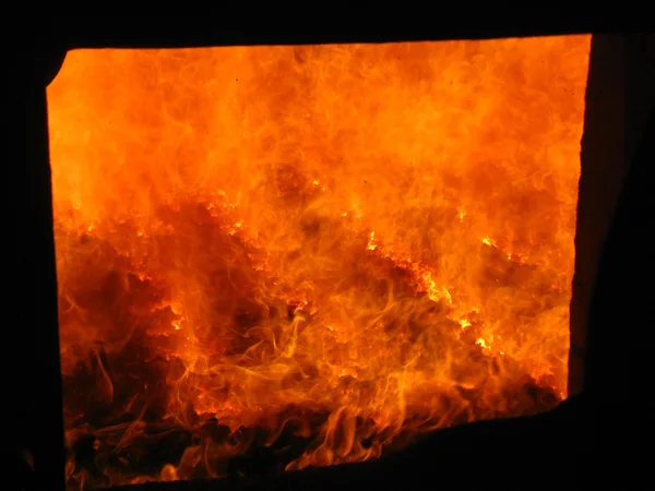 Uhlí požáru rošt kotle — Stock fotografie