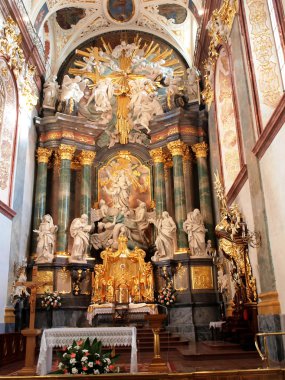 Altar in the Basilica of Jasna Gora clipart