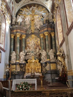 Altar in the Basilica of Jasna Gora clipart