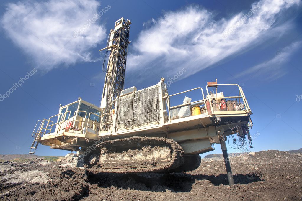 Heavy drilling machine Stock Photo by ©Milovidov 4668956