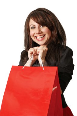 Happy shopper clipart