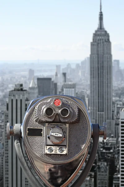 Uitzicht op het centrum van Manhattan — Stockfoto