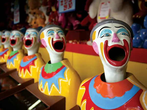 Mouthy clowns — Stock Photo, Image