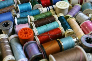 Thread and sewing background clipart