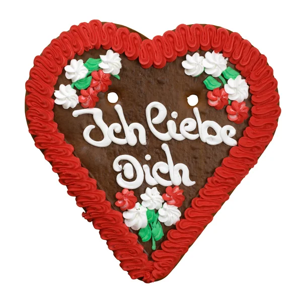 Heart cookie from Germany — Stock Photo, Image
