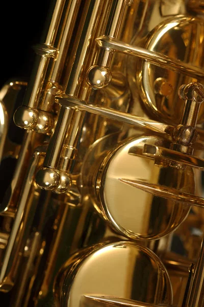 Detalhe saxofone — Fotografia de Stock