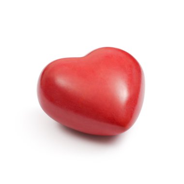 Red stone heart clipart