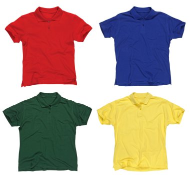 Blank polo shirts clipart