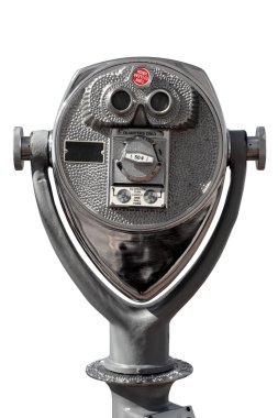 Coin-operated binoculars clipart