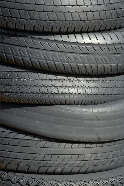 Photo Stack Old Car Tires — Stock Photo, Image