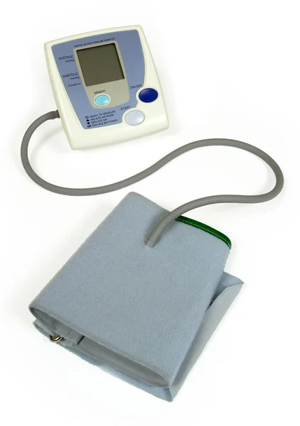 医疗设备的检查你的血压 把重点放在一台监视器 — 图库照片