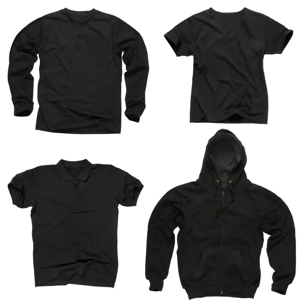 Blank black clothing — Stock Photo, Image