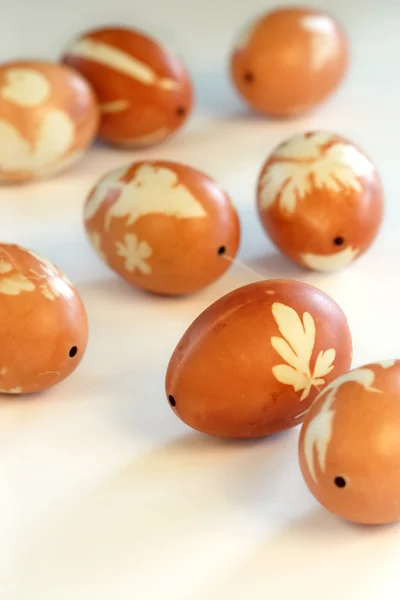 Stained Easter eggs — Stock Photo, Image