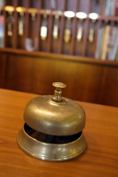 Hotel brass bell — Stock Photo, Image