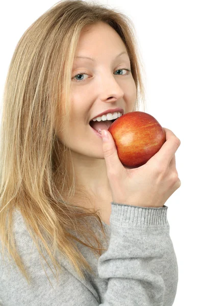 吃苹果 — 图库照片