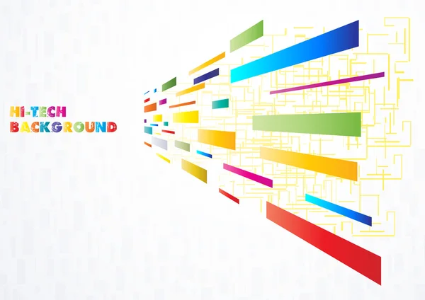 Hi-tech Fond multicolore — Image vectorielle