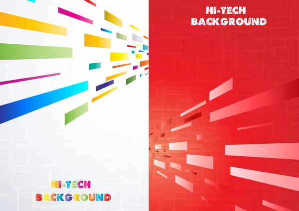 Hi-tech Fundo Multi-colorido — Vetor de Stock