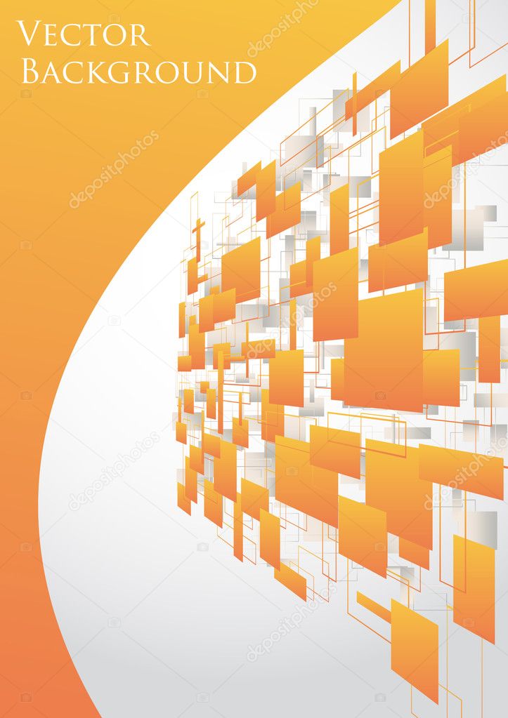 Hi-tech orange background