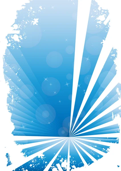 Beyaz arka plan ile mavi grunge banner — Stok Vektör