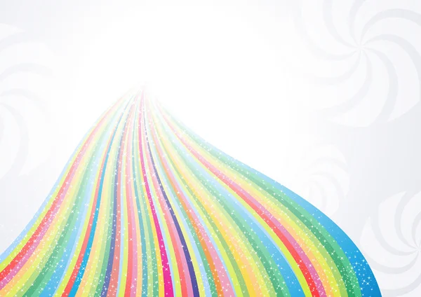 Abstracte regenboog pijl banner — Stockvector