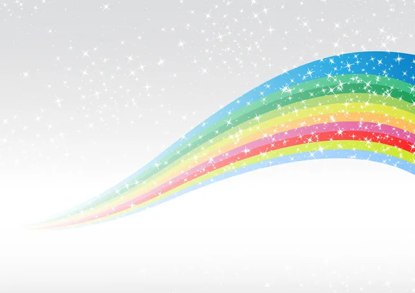 虹のカラフルな広告 — ストックベクタ