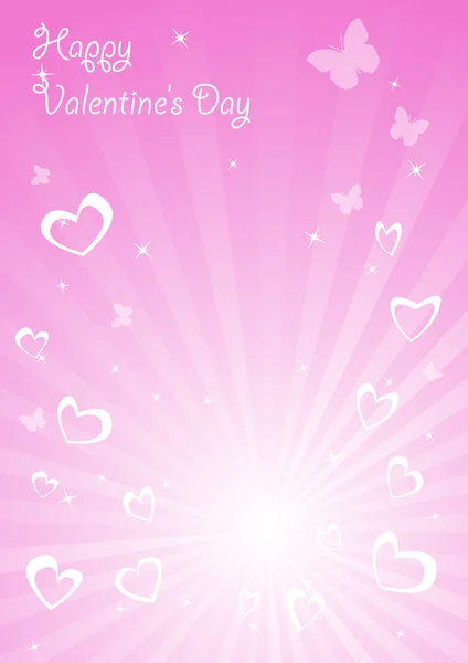 Carte Valentine d'élégance vectorielle — Image vectorielle