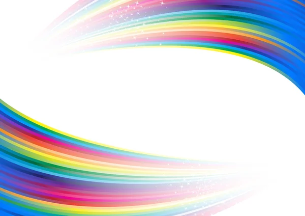 Rainbow Colorful Advertisement Clip Art — Stock Vector