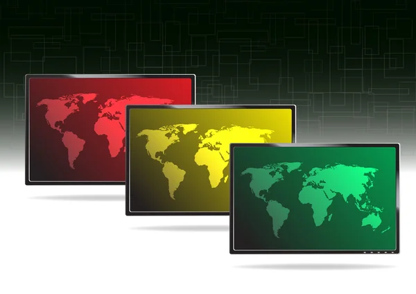 LCD tv - ilustracja wektorowa — Wektor stockowy
